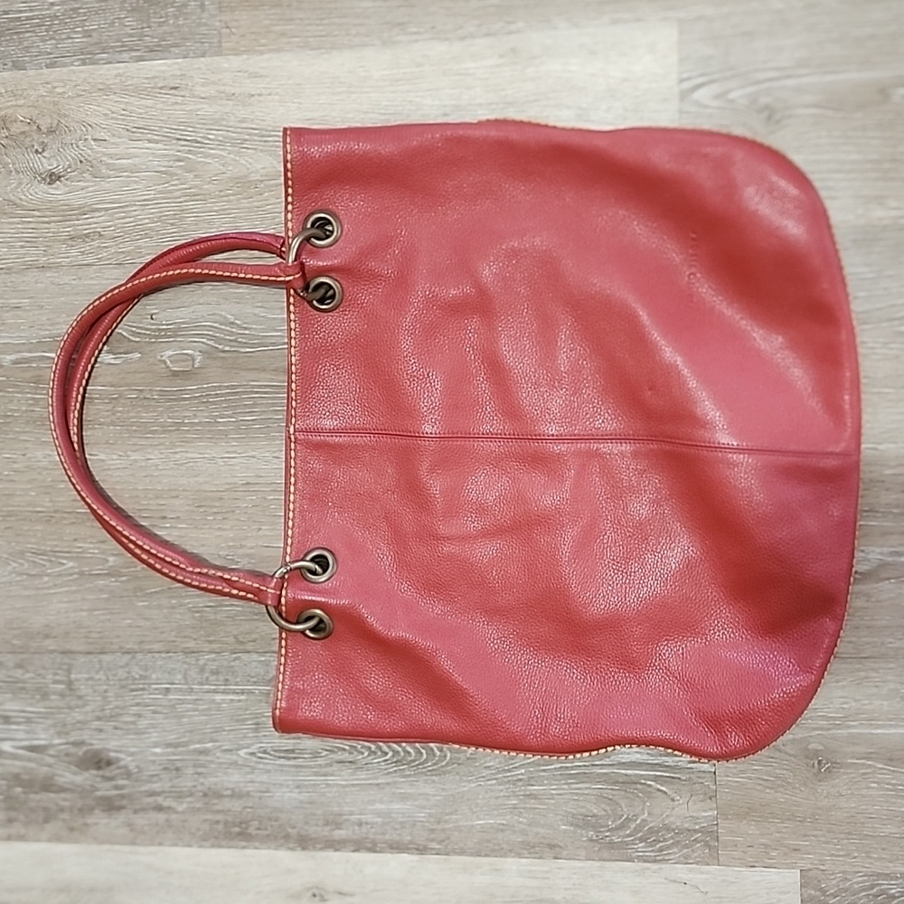 Plinio Visona Pebbled Leather Shoulder/ Hand Bag